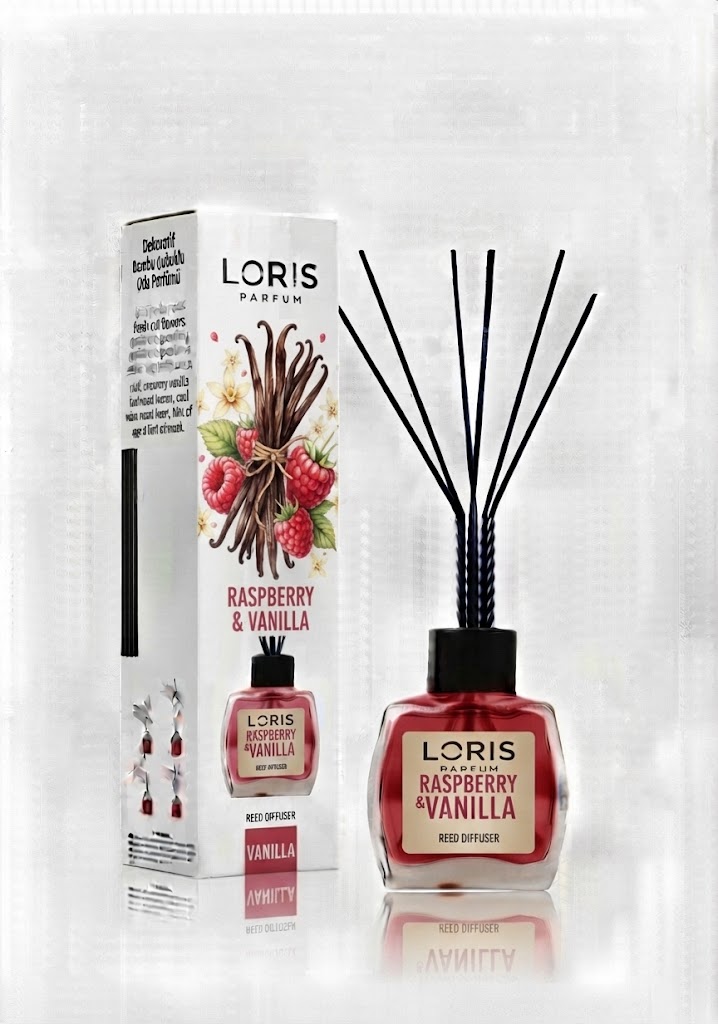 LORIS PARFUM , REED DIFFUSER ( RASSBERY & VANILLA  )
