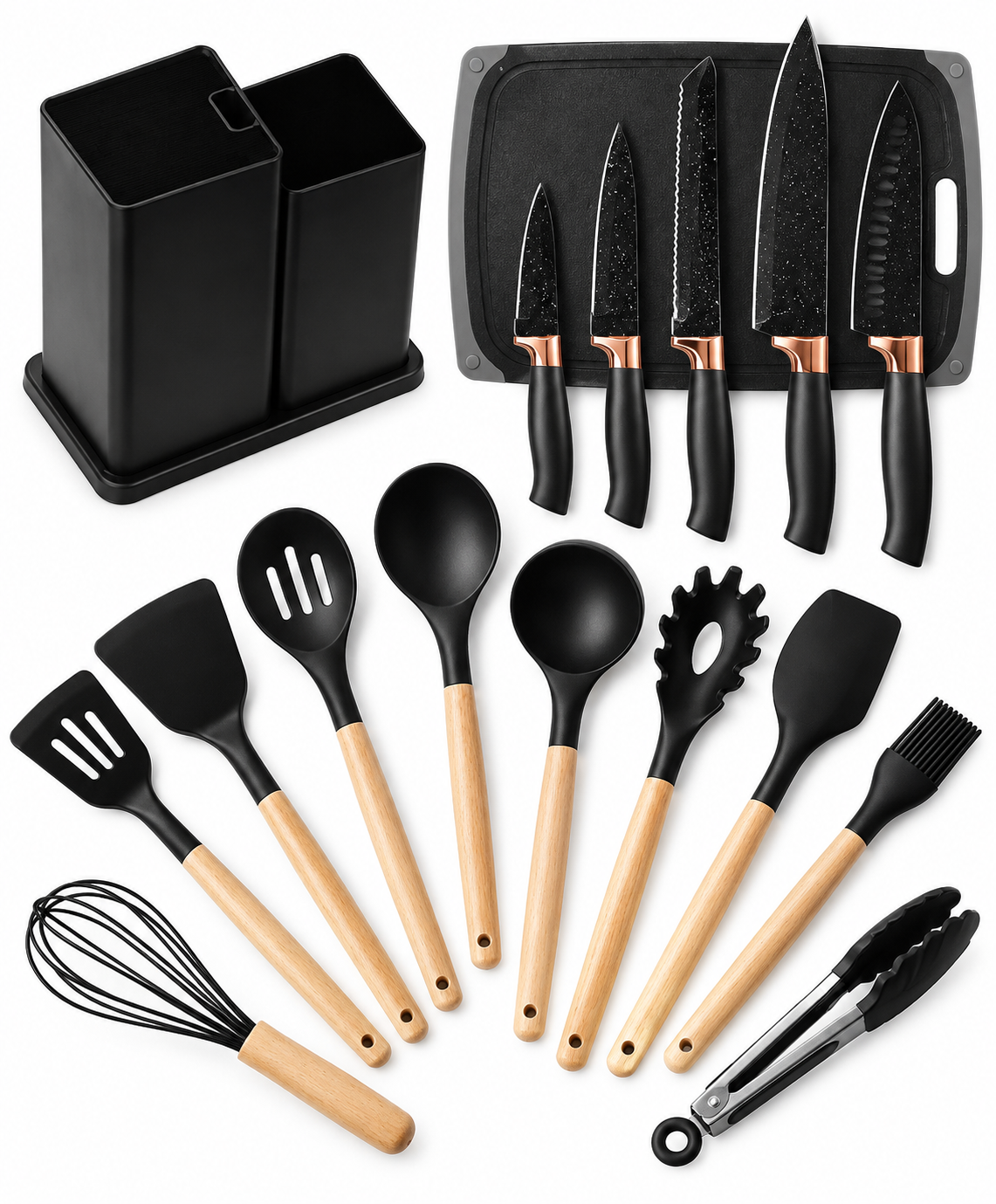 19PC Executive silicone spoons Set