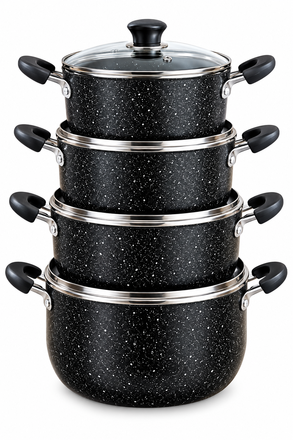 James Pot Black Cookware Set(Wove)