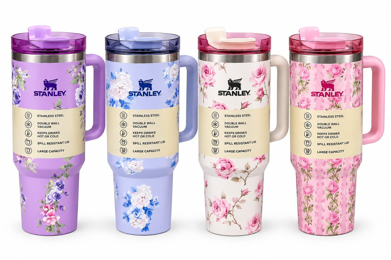 Floral Stanley Cups(1.183ltrs)