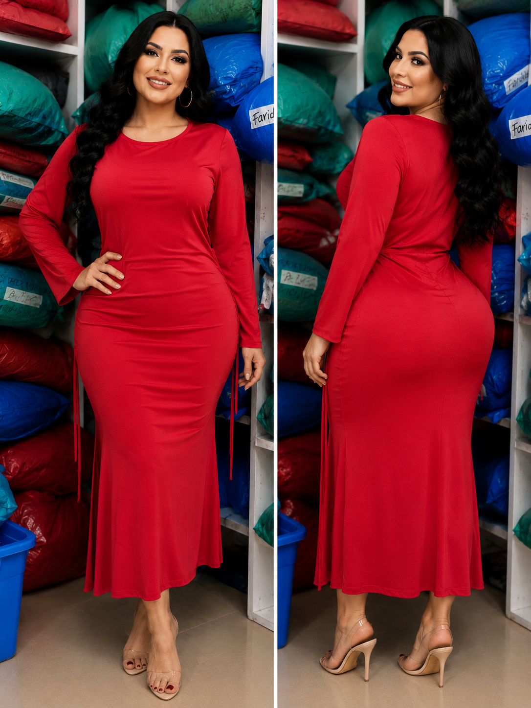 RED DINNER DRESS