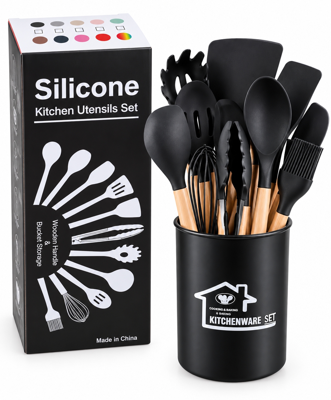12pc Silicone Spoons Set