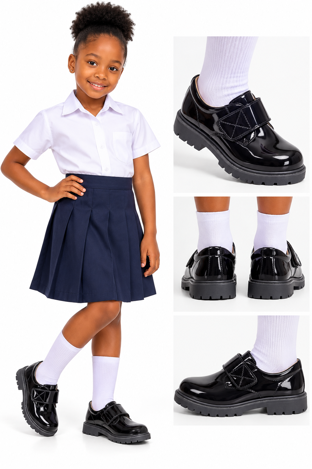 Wipe and Go School Shoes Unisex