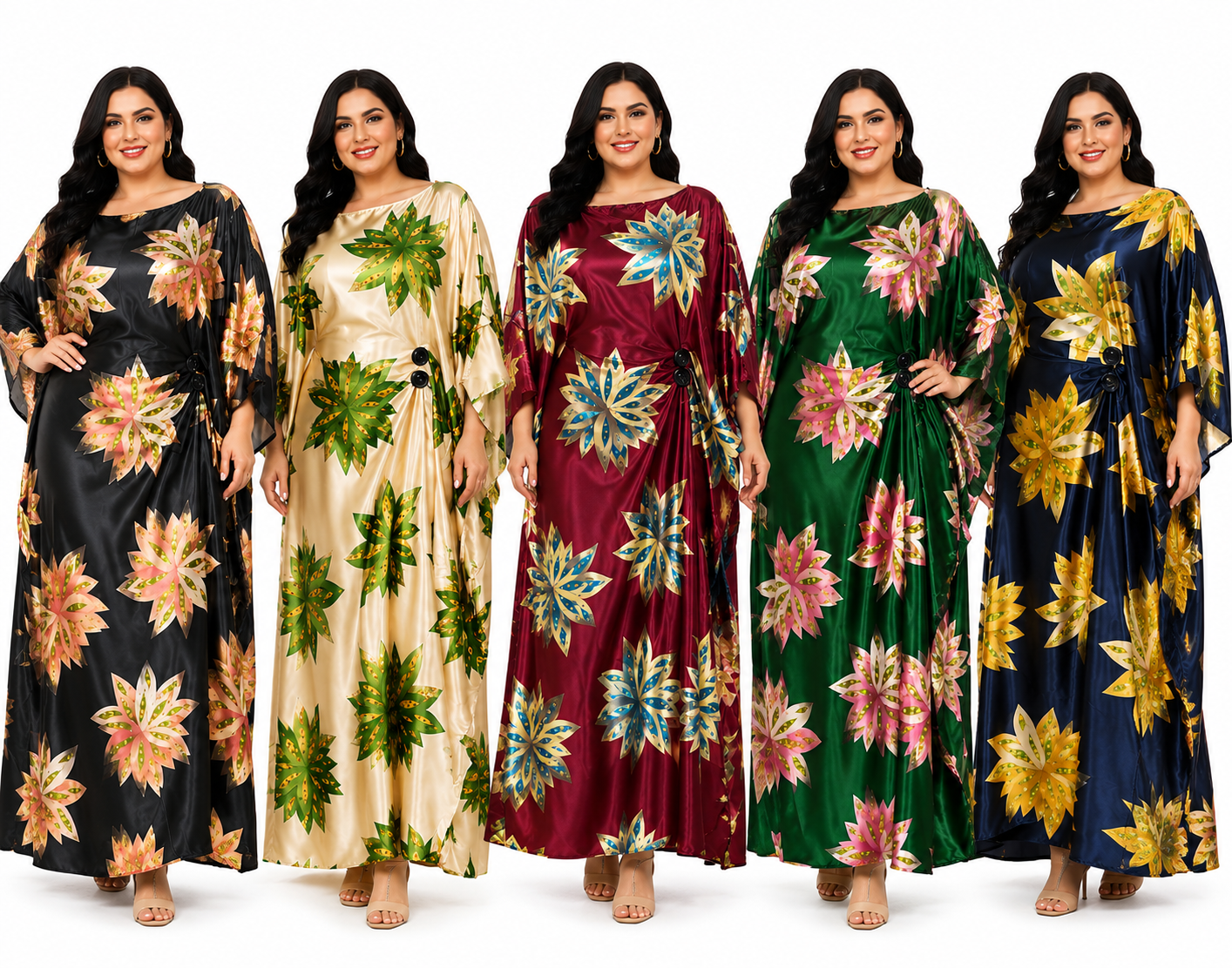 FLORAL CAFTANS