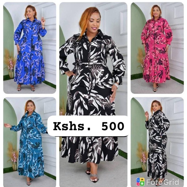 FLORAL 500 BOB LONG DRESS