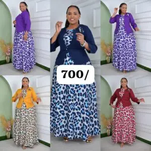 Flower Long Suit Dress