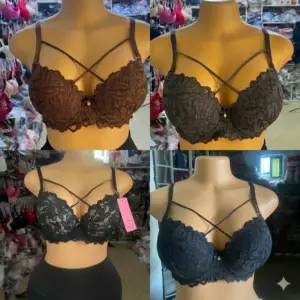 AMARA CHRISCROSS LACE BRA